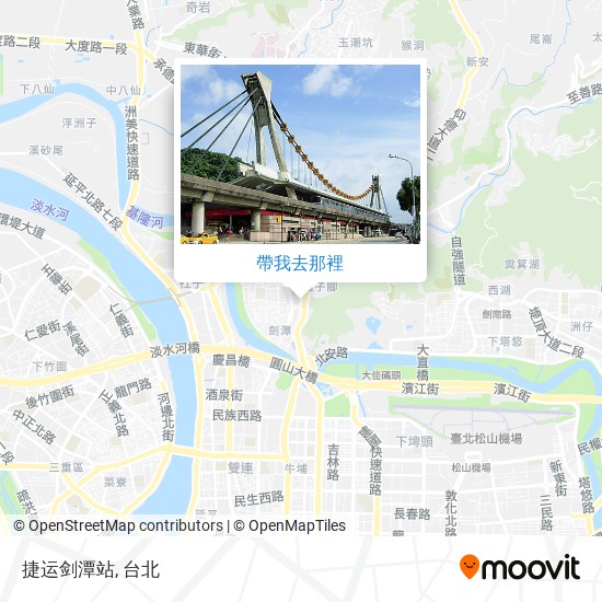 捷运剑潭站地圖