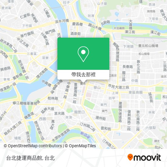 台北捷運商品館地圖