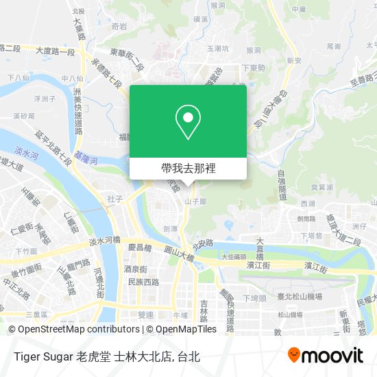 Tiger Sugar 老虎堂 士林大北店地圖