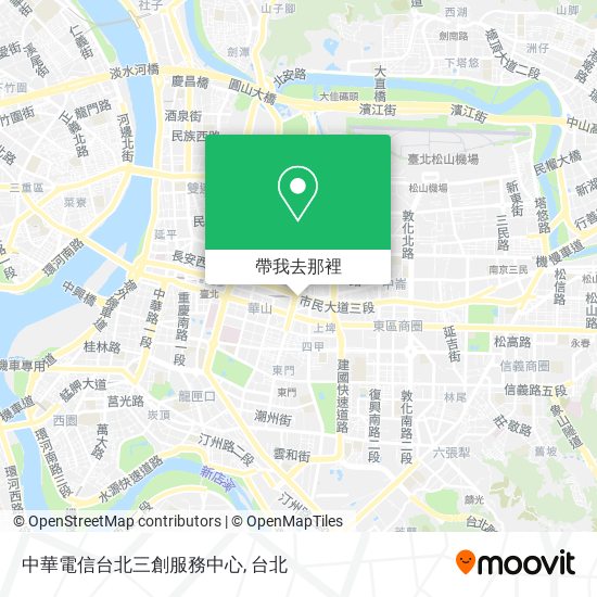 中華電信台北三創服務中心地圖