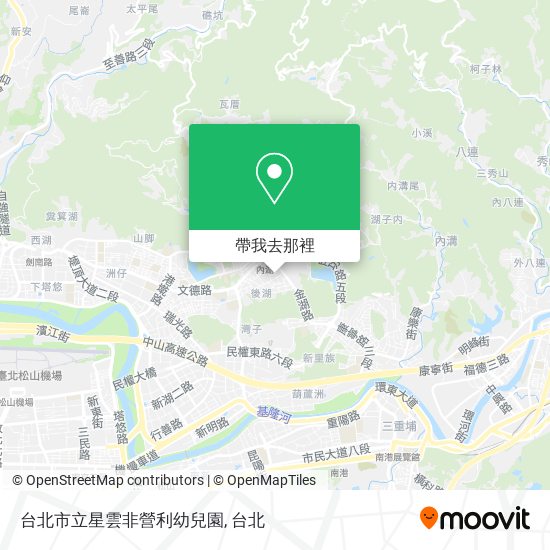 台北市立星雲非營利幼兒園地圖