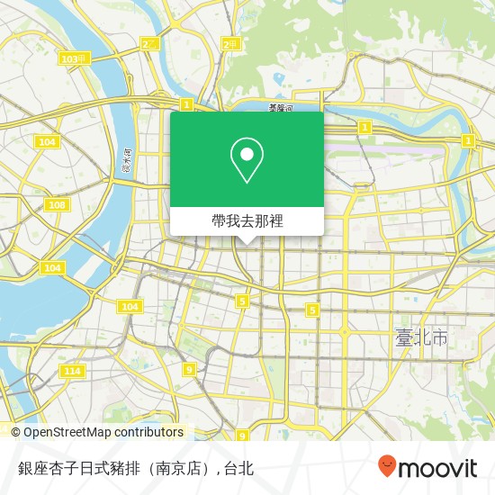 銀座杏子日式豬排（南京店）地圖