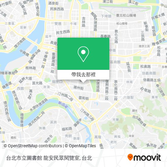 台北市立圖書館 龍安民眾閱覽室地圖