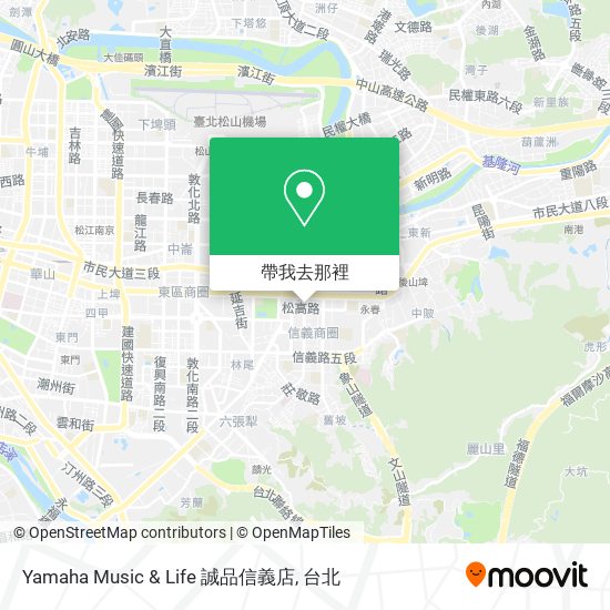Yamaha Music & Life 誠品信義店地圖