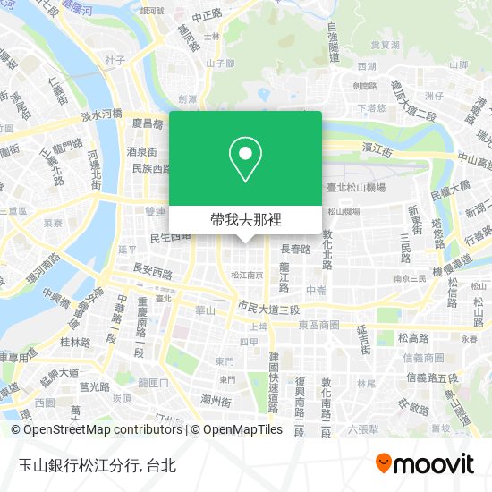 玉山銀行松江分行地圖