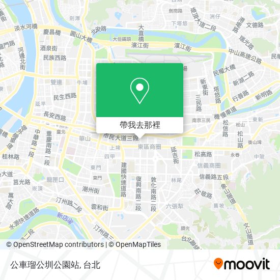 公車瑠公圳公園站地圖