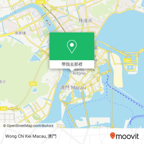 Wong Chi Kei Macau地圖
