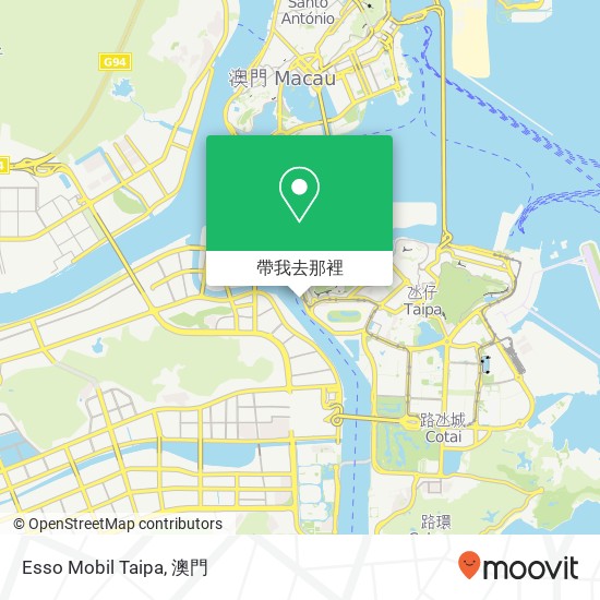 Esso Mobil Taipa地圖