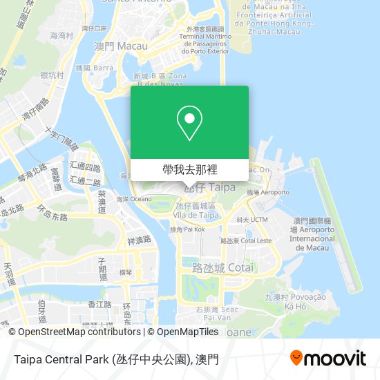 Taipa Central Park (氹仔中央公園)地圖