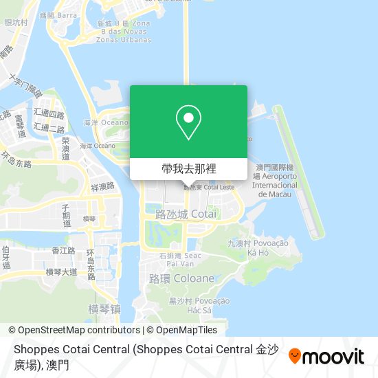 Shoppes Cotai Central地圖