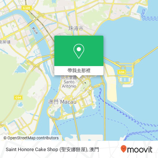 Saint Honore Cake Shop (聖安娜餅屋)地圖