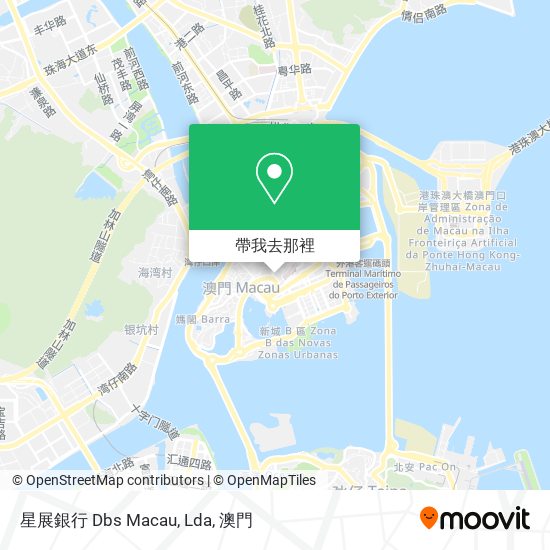 星展銀行 Dbs Macau, Lda地圖