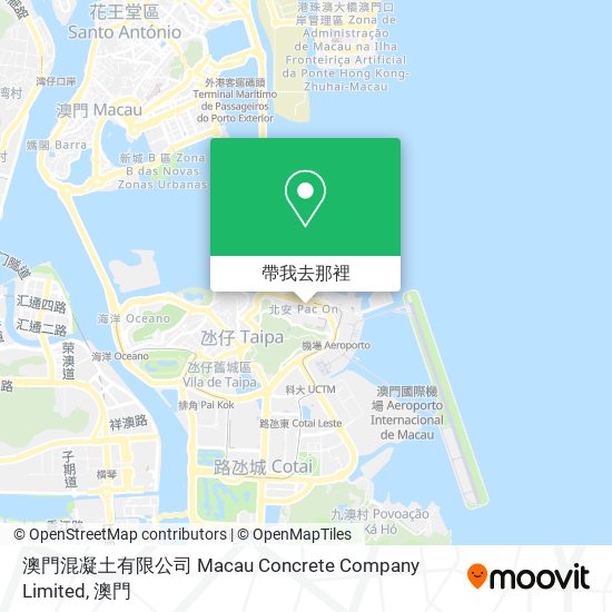 澳門混凝土有限公司 Macau Concrete Company Limited地圖