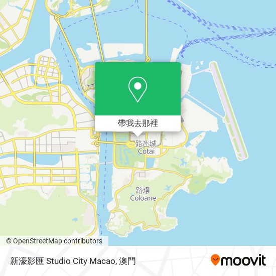 新濠影匯 Studio City Macao地圖