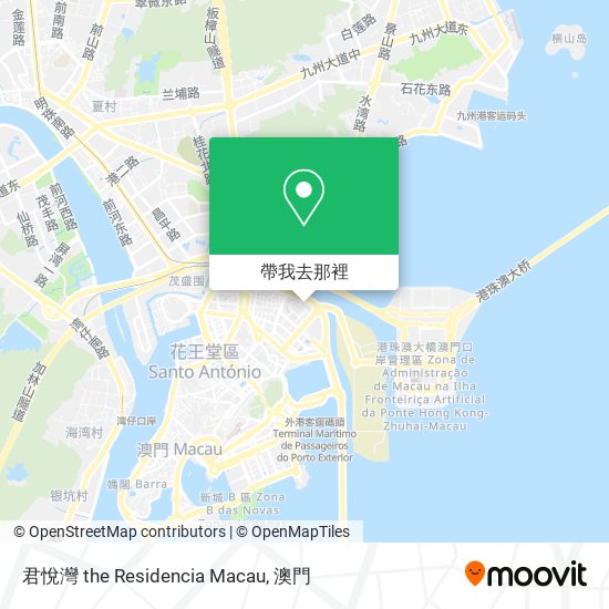 君悅灣 the Residencia Macau地圖