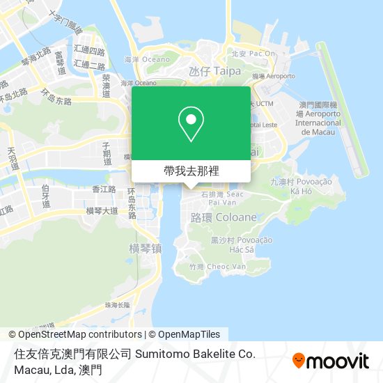 住友倍克澳門有限公司 Sumitomo Bakelite Co. Macau, Lda地圖