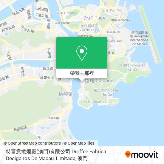 特富意捲煙廠(澳門)有限公司 Durffee Fábrica Decigairos De Macau, Limitada地圖