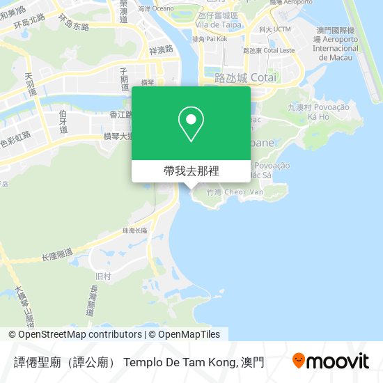 譚僊聖廟（譚公廟） Templo De Tam Kong地圖