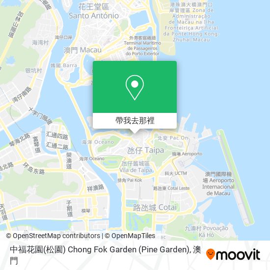 中福花園(松園) Chong Fok Garden (Pine Garden)地圖