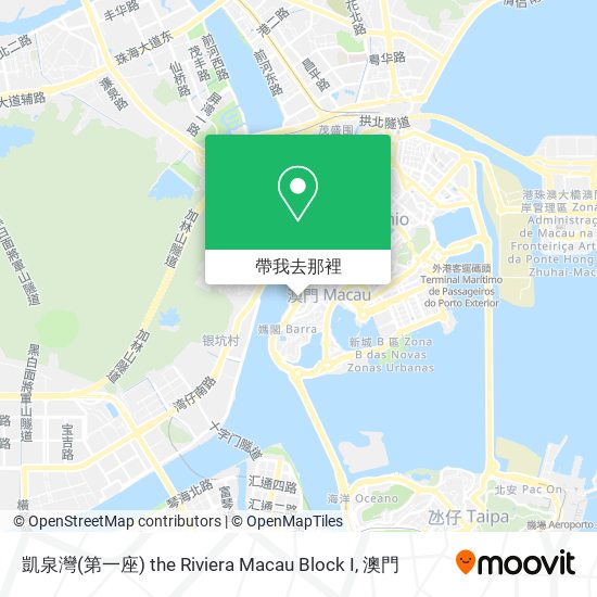凱泉灣(第一座) the Riviera Macau Block I地圖