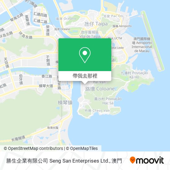 勝生企業有限公司 Seng San Enterprises Ltd.地圖