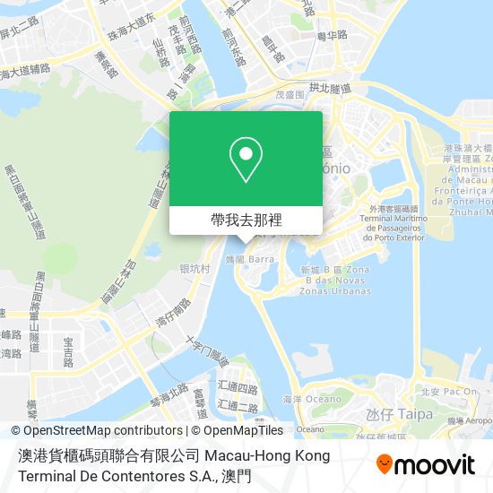 澳港貨櫃碼頭聯合有限公司 Macau-Hong Kong Terminal De Contentores S.A.地圖