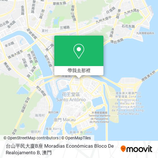 台山平民大廈B座 Moradias Económicas Bloco De Realojamento B地圖