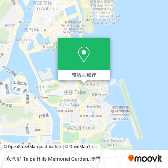永念庭 Taipa Hills Memorial Garden地圖