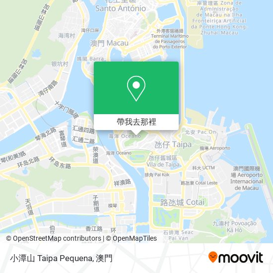 小潭山 Taipa Pequena地圖