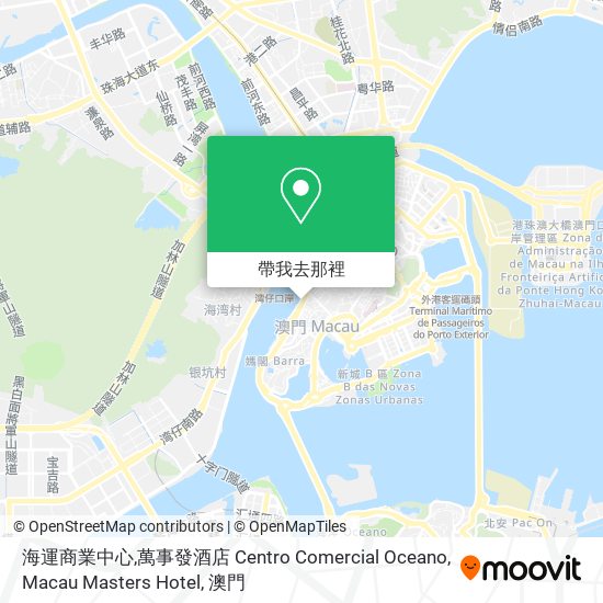 海運商業中心,萬事發酒店 Centro Comercial Oceano, Macau Masters Hotel地圖