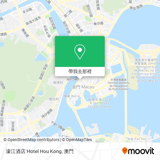 濠江酒店 Hotel Hou Kong地圖