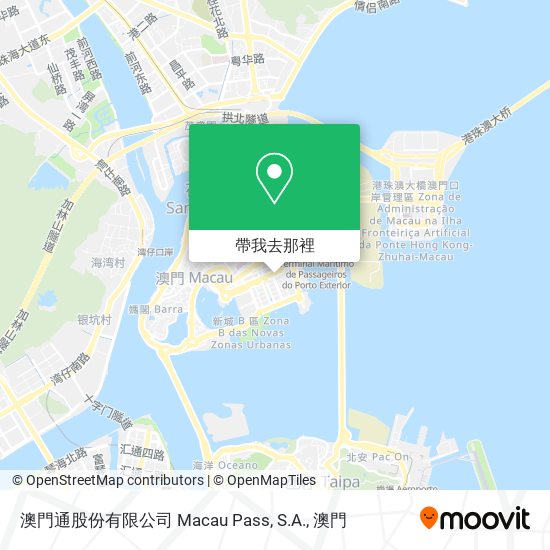 澳門通股份有限公司 Macau Pass, S.A.地圖
