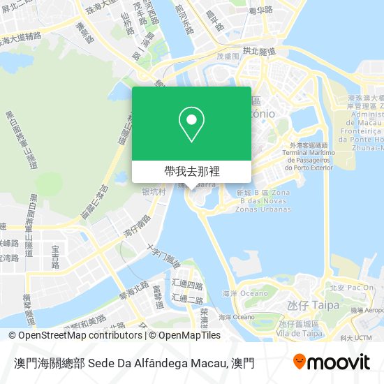 澳門海關總部 Sede Da Alfândega Macau地圖