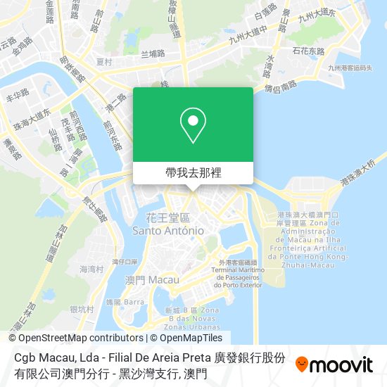 Cgb Macau, Lda - Filial De Areia Preta 廣發銀行股份有限公司澳門分行 - 黑沙灣支行地圖