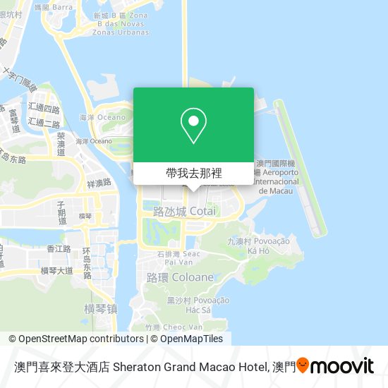 澳門喜來登大酒店 Sheraton Grand Macao Hotel地圖