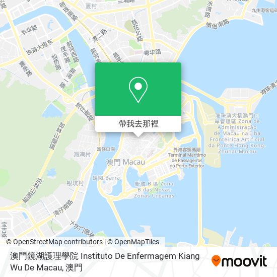澳門鏡湖護理學院 Instituto De Enfermagem Kiang Wu De Macau地圖