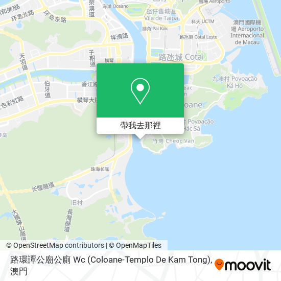 路環譚公廟公廁 Wc (Coloane-Templo De Kam Tong)地圖