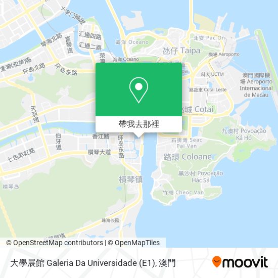 大學展館 Galeria Da Universidade (E1)地圖