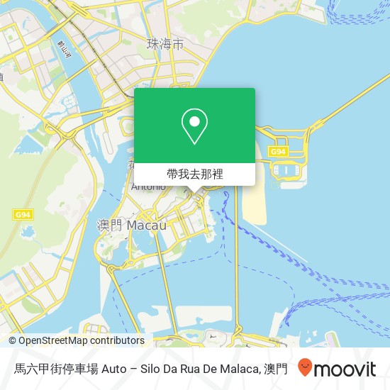 馬六甲街停車場 Auto – Silo Da Rua De Malaca地圖