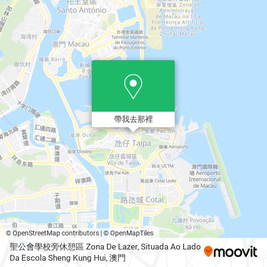 聖公會學校旁休憩區 Zona De Lazer, Situada Ao Lado Da Escola Sheng Kung Hui地圖
