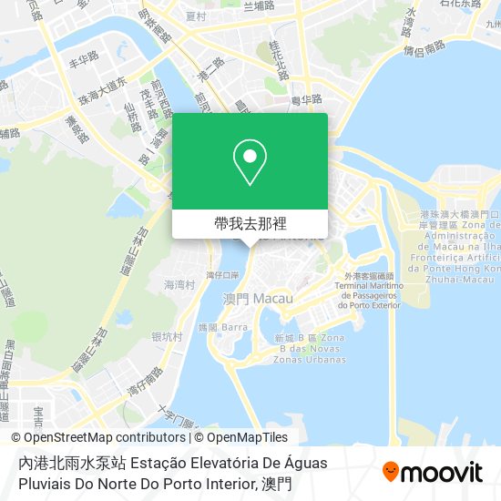 內港北雨水泵站 Estação Elevatória De Águas Pluviais Do Norte Do Porto Interior地圖