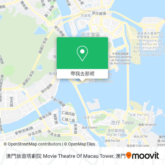 澳門旅遊塔劇院 Movie Theatre Of Macau Tower地圖