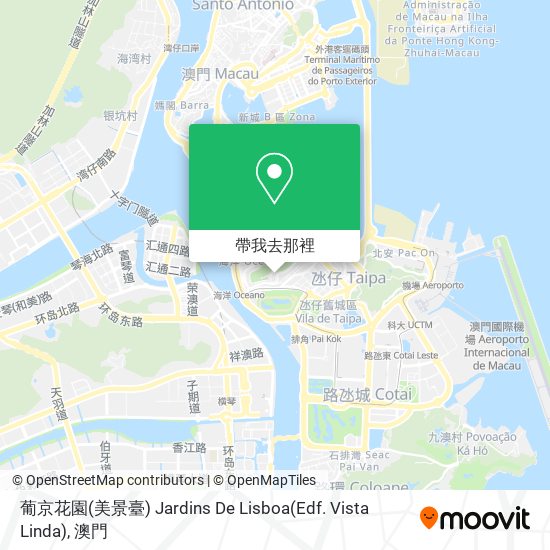 葡京花園(美景臺) Jardins De Lisboa(Edf. Vista Linda)地圖
