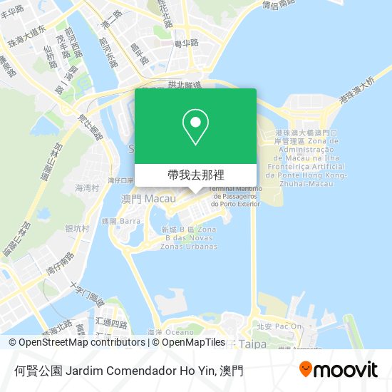 何賢公園 Jardim Comendador Ho Yin地圖