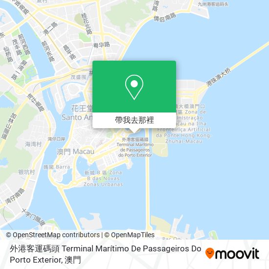 外港客運碼頭 Terminal Marítimo De Passageiros Do Porto Exterior地圖