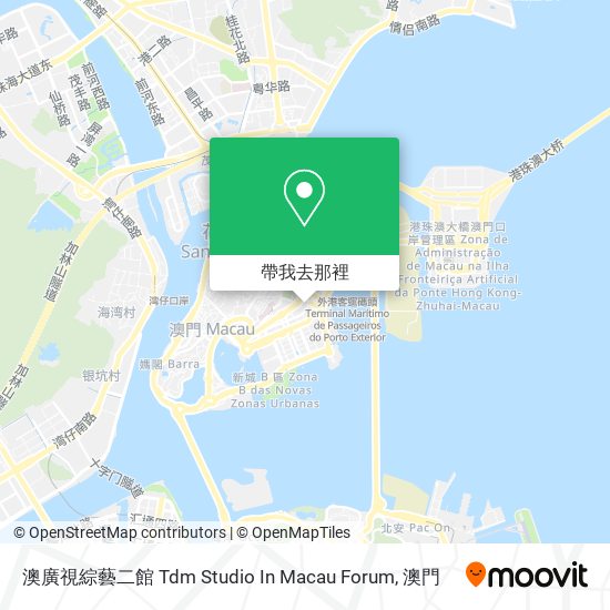 澳廣視綜藝二館 Tdm Studio In Macau Forum地圖