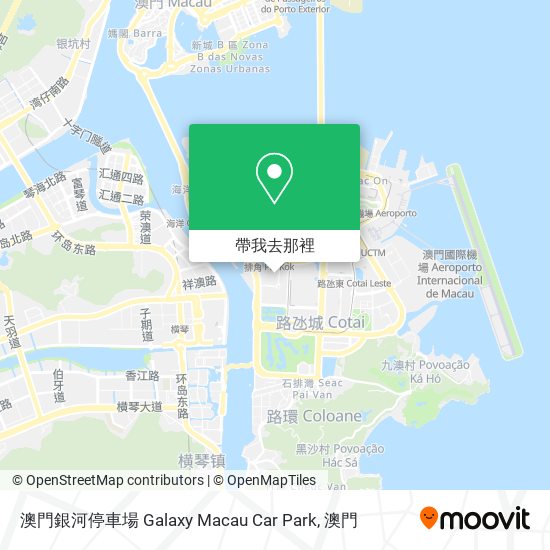 澳門銀河停車場 Galaxy Macau Car Park地圖