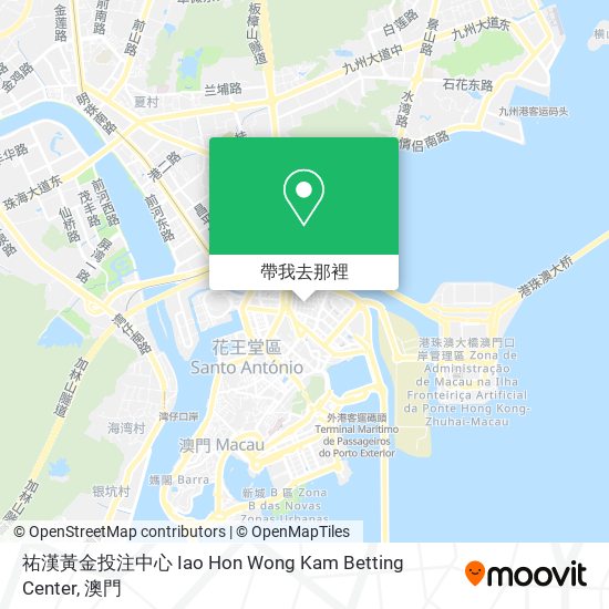 祐漢黃金投注中心 Iao Hon Wong Kam Betting Center地圖