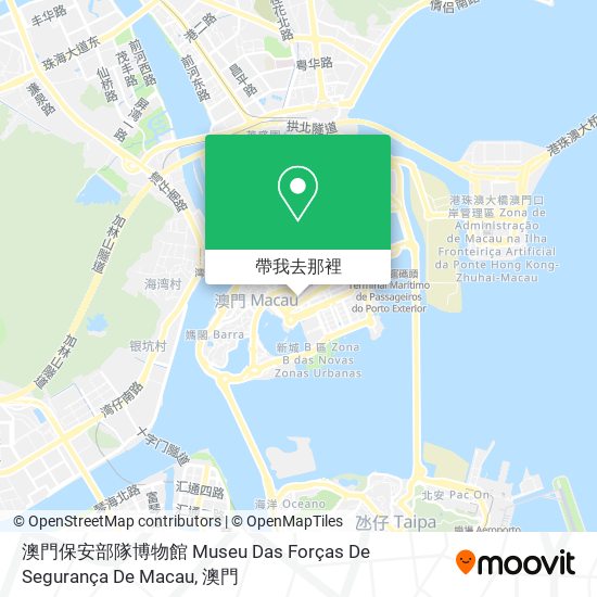 澳門保安部隊博物館 Museu Das Forças De Segurança De Macau地圖