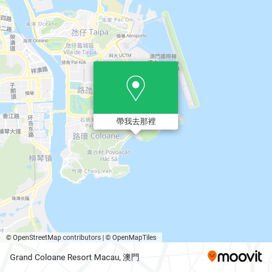 Grand Coloane Resort Macau地圖